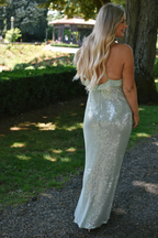 Celeste Sequin Mint Maxi Dress