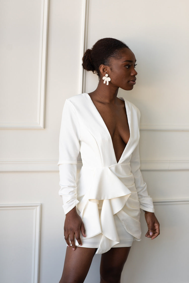 Valentina Beaded Bow Earrings