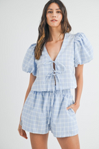 Bronte Bow Tie Shorts Set - FINAL SALE