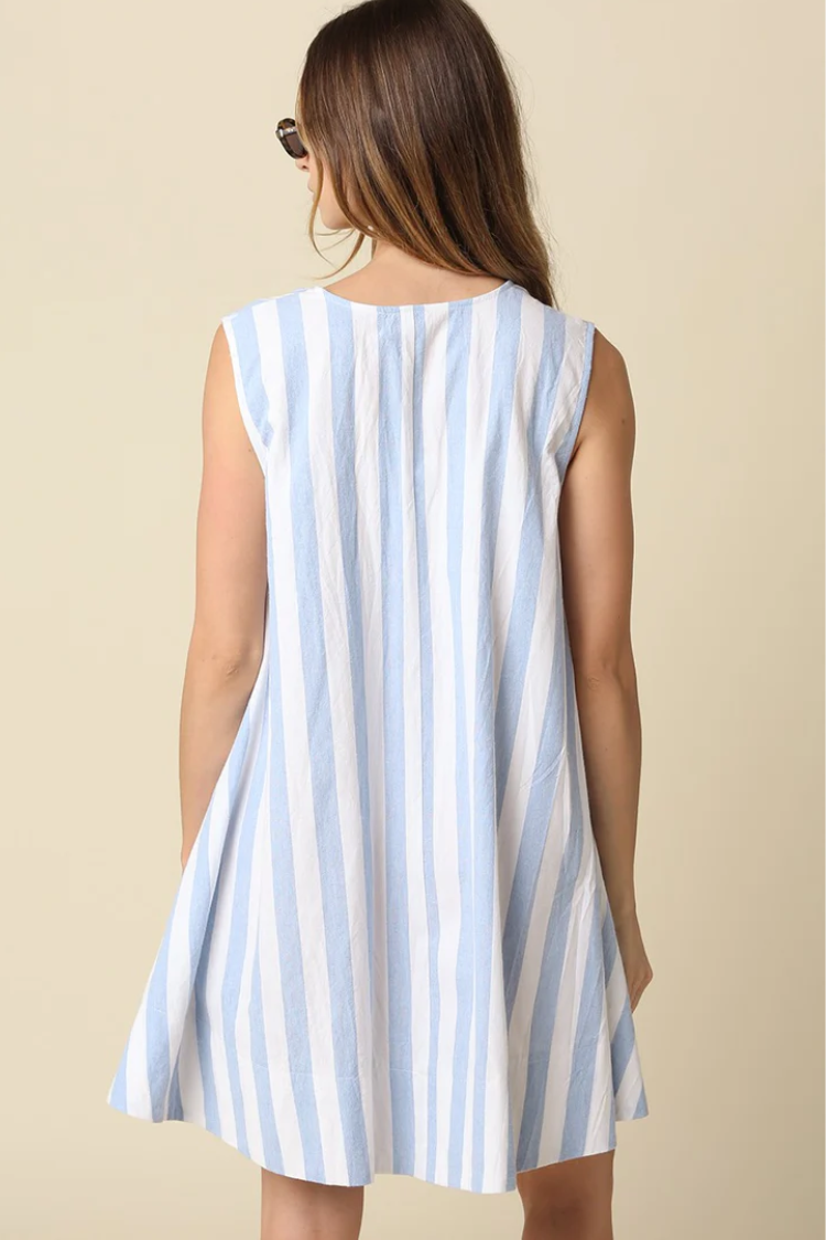 Portofino Stripe Mini Dress