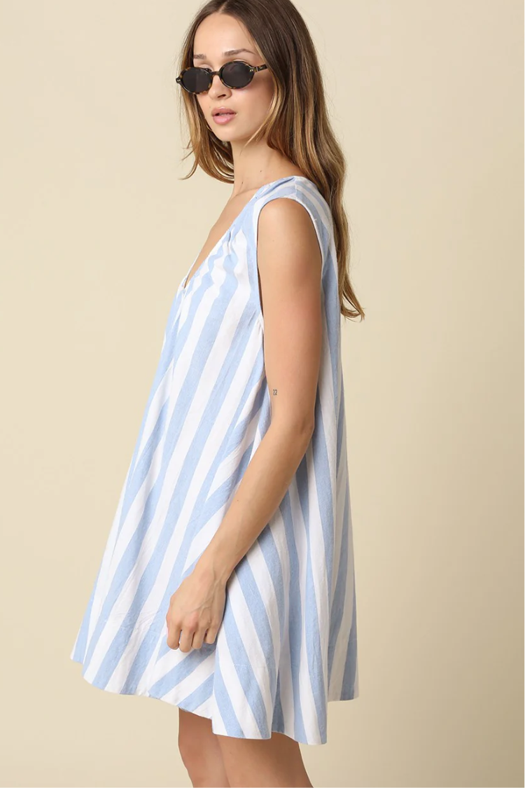 Portofino Stripe Mini Dress