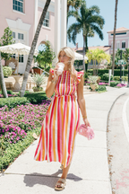 Bellini Stripe Midi Dress