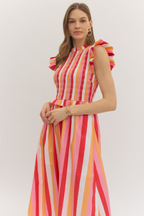 Bellini Stripe Midi Dress
