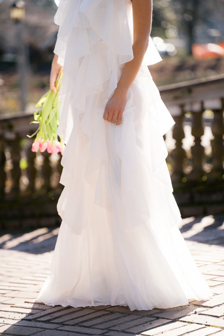 Amal Tiered Ruffle Maxi Dress - White
