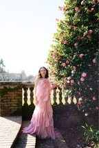 Amal Tiered Ruffle Maxi Dress - Rose
