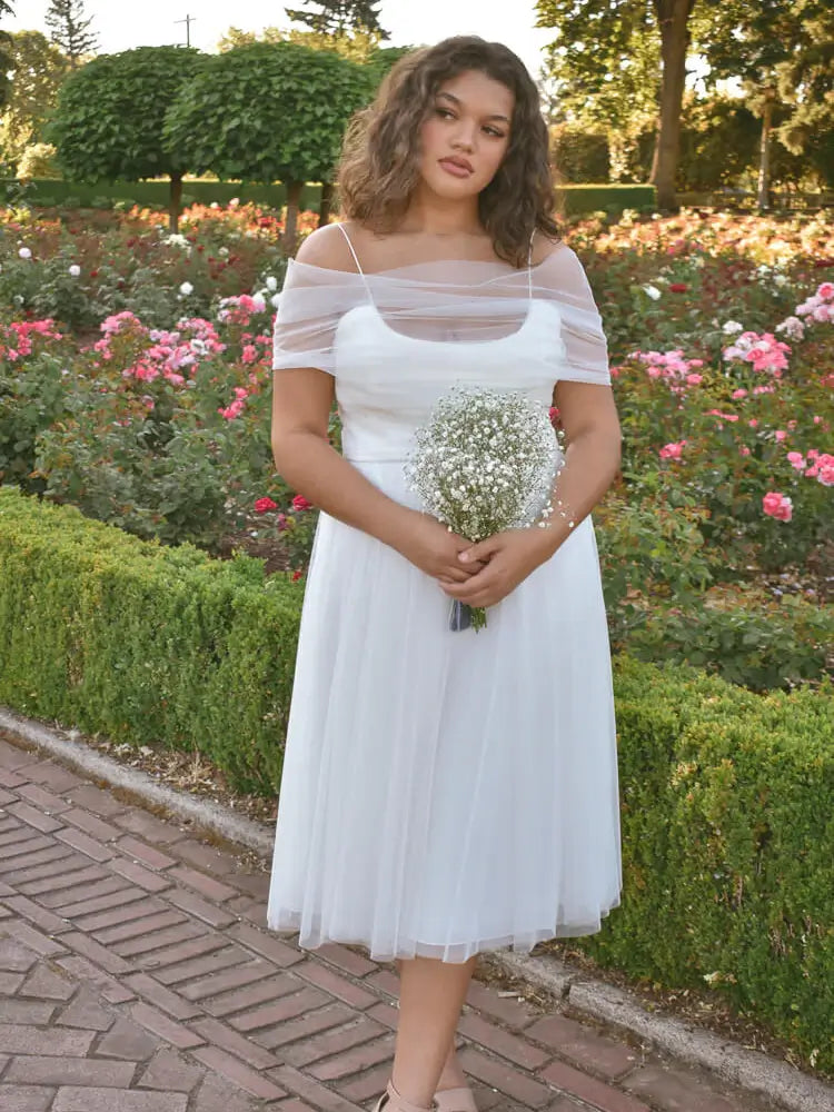 Louisa Tulle Midi Dress