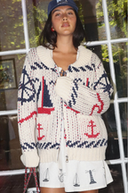 Arcadia Sailboat Knit Cardigan
