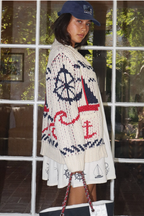Arcadia Sailboat Knit Cardigan