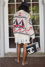 Arcadia Sailboat Knit Cardigan