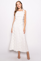 At Last Floral Eyelet Maxi Dress