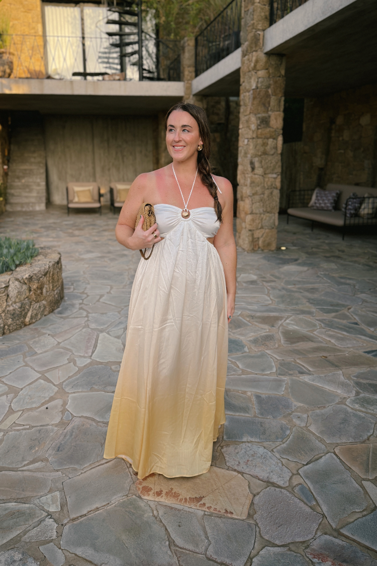 Ayana Ombre Cutout Maxi Dress