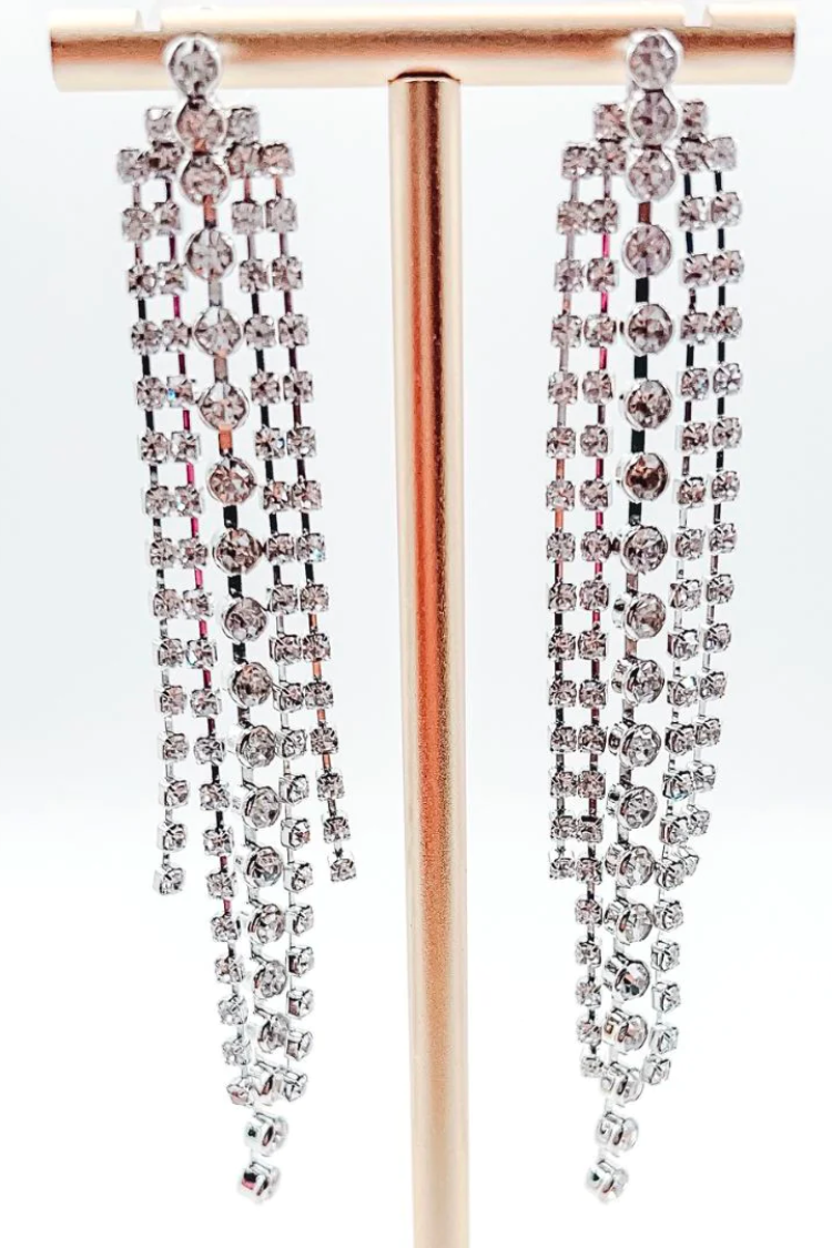 Be Dazzled Silver Earring