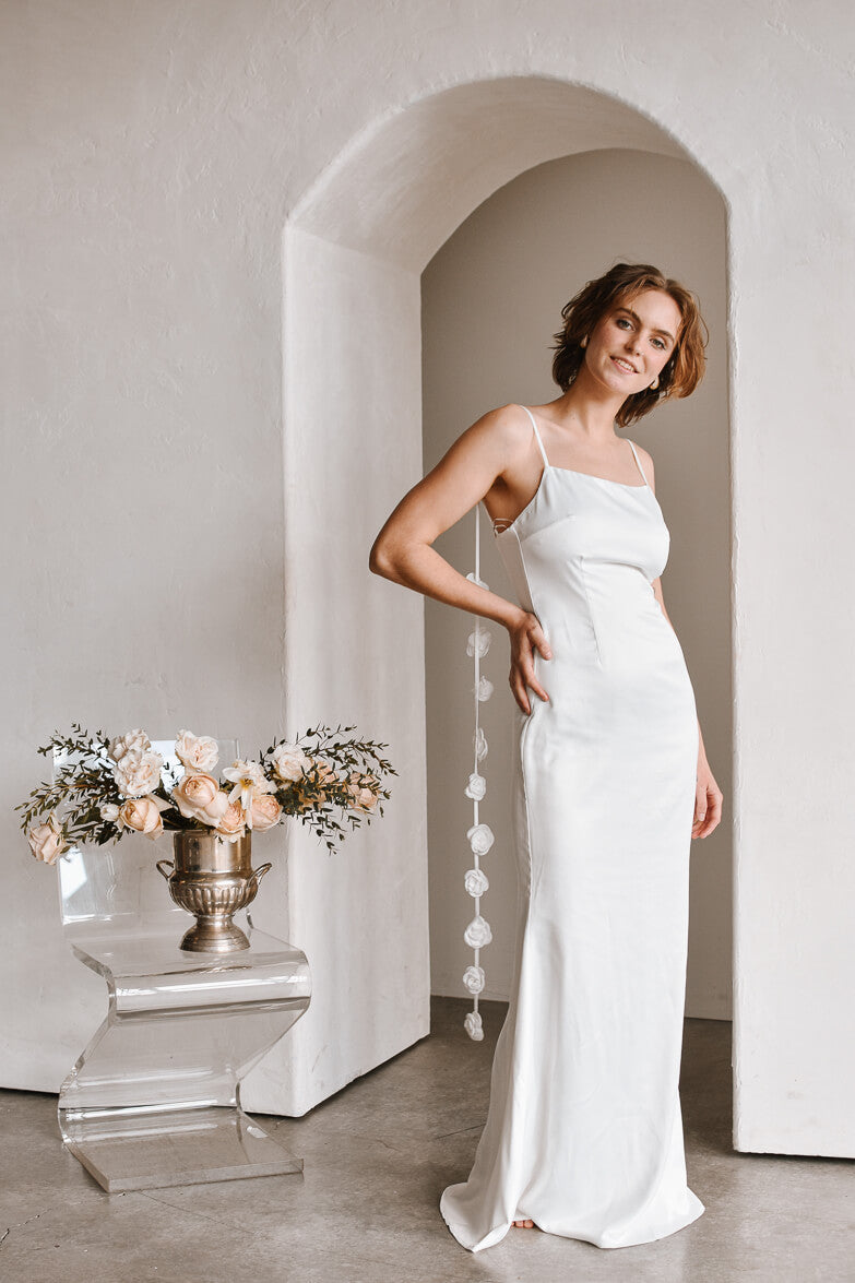 Belle Rosette Maxi Dress