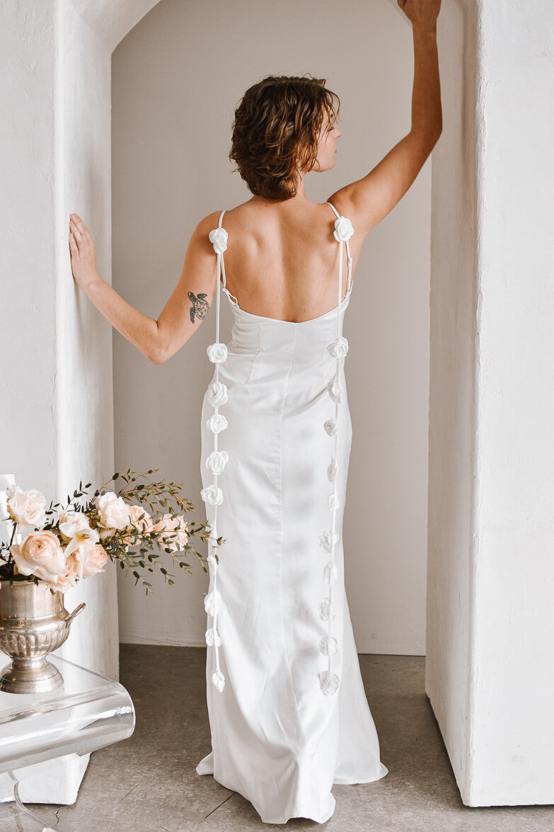 Belle Rosette Maxi Dress