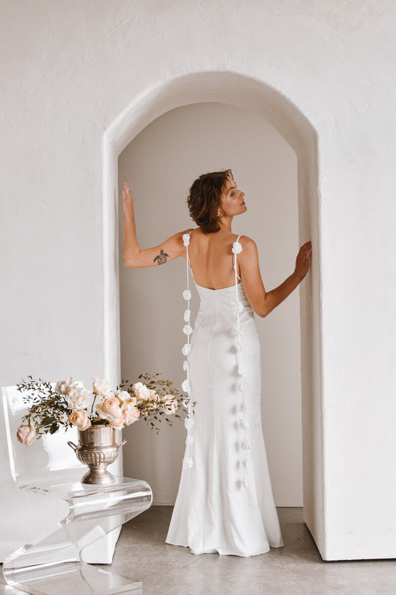 Belle Rosette Maxi Dress
