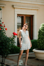 Billie V-Neck Lace Mini Dress - FINAL SALE