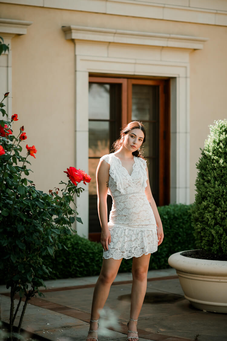 Billie V-Neck Lace Mini Dress - FINAL SALE