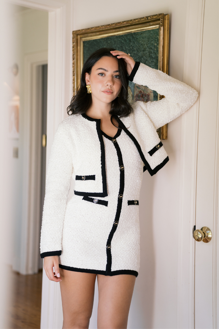 Bowery Bouclé Dress and Jacket Set