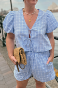 Bronte Bow Tie Shorts Set - FINAL SALE