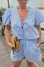 Bronte Bow Tie Shorts Set - FINAL SALE