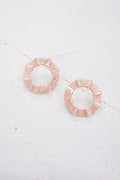 Carmen Pink Circle Studs