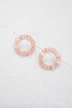 Carmen Pink Circle Studs