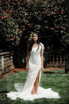 Caila One Shoulder Maxi with Cape - FINAL SALE