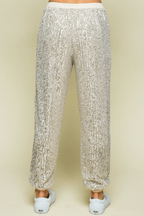 Quinn Champagne Sequin Joggers