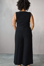 Aldridge Classic Black Wide Legged Jumpsuit - FINAL SALE