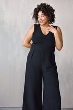 Aldridge Classic Black Wide Legged Jumpsuit - FINAL SALE