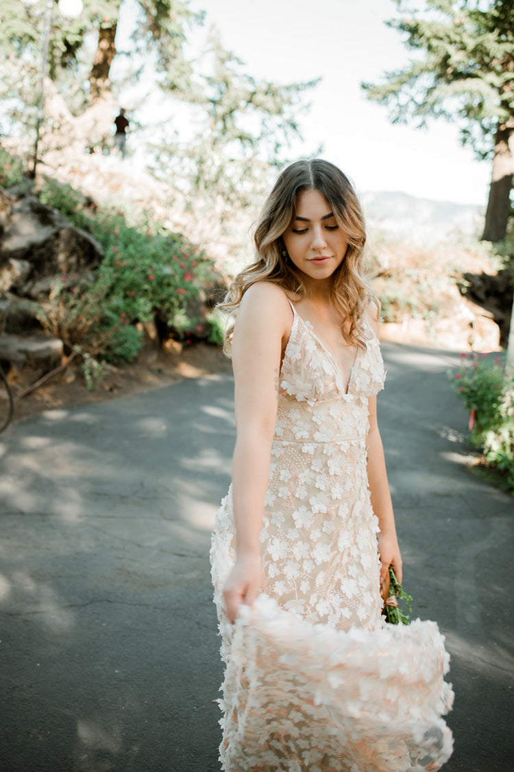Simone 3D Floral Maxi Dress