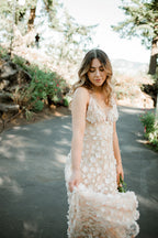 Simone 3D Floral Maxi Dress
