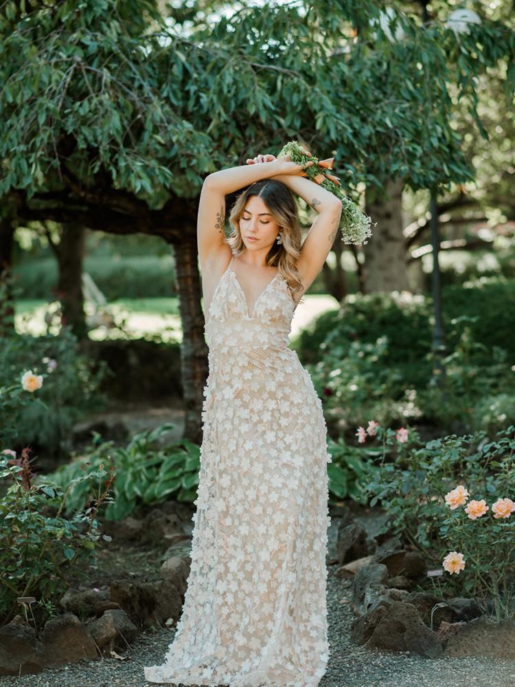 Simone 3D Floral Maxi Dress