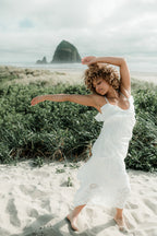 Marie White Tiered Maxi Dress - FINAL SALE