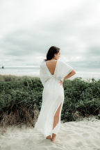 Nomad Metallic Thread Maxi Dress - White