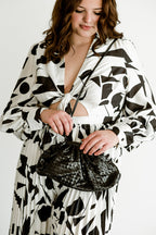 Milano Woven Leather Clutch - FINAL SALE