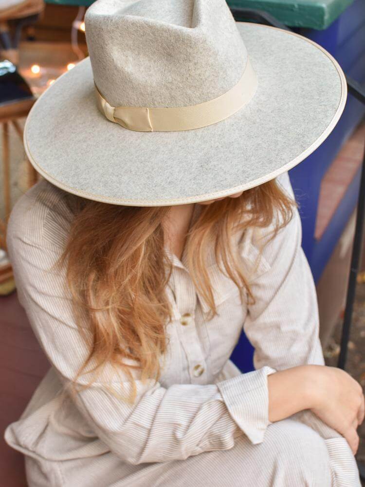 Carlo Rancher Hat - Ivory Speckle