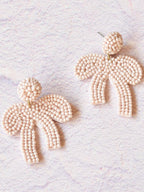 Valentina Beaded Bow Earrings