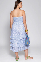 Flavie Dress Eyelet Blue - FINAL SALE
