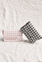 Black and White Gingham Clutch - FINAL SALE
