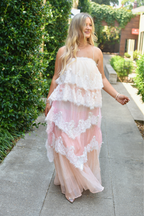 Jardin Lace Ombre Maxi Dress