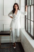 Kendall High Waisted White Pants - FINAL SALE