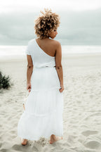 Tiana White Maxi Skirt