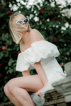 Love Story Mini Dress - White - FINAL SALE