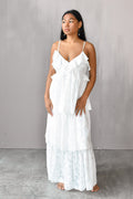 Marie White Tiered Maxi Dress - FINAL SALE
