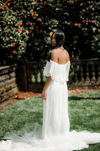 Naomi White Pleated Maxi Dress