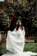 Naomi White Pleated Maxi Dress