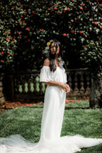 Naomi White Pleated Maxi Dress