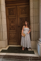 Newport Navy and White Striped Dress
