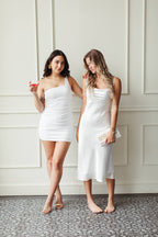 Megan One Shoulder White Mini Dress - FINAL SALE